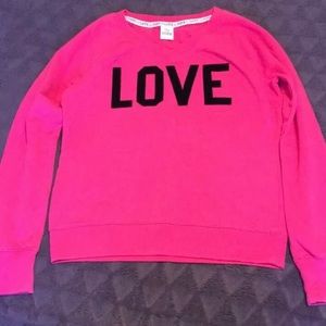 Victoria’s Secret Love Pink Sweatshirt Size Small